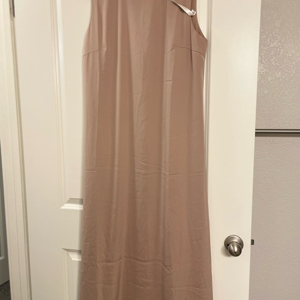 Open Abaya with Sleeveless Maxi Dress & Skirt Set - Picture 3 of 5